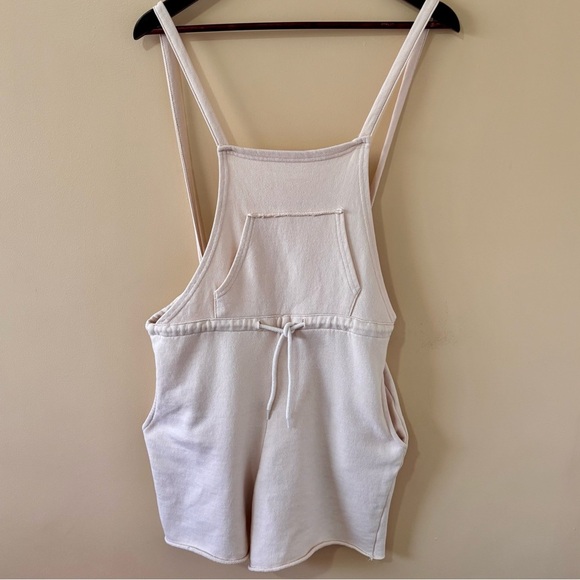 Oak + Fort| Cute Comfortable Cream Knit Cotton Shorts Romper/Jumper Sz S - Picture 1 of 3